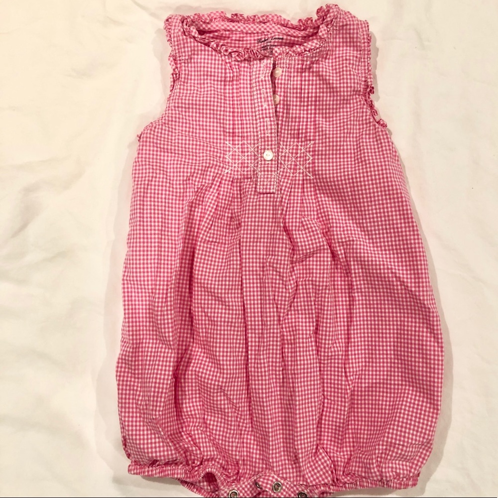 Ralph Lauren summer seersucker romper